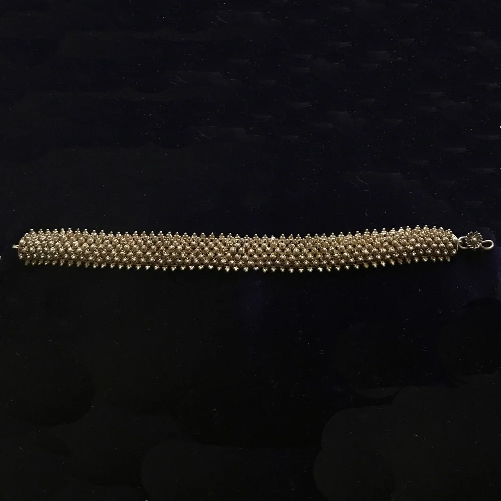 ANTIQUE VICTORIAN EXQUISITE DESIGN SILVER BRACELET - Picture 3 of 4